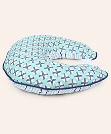 Bacati Tribal Printed Muslin Nursing Pillow - Blue 
