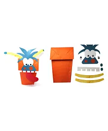 Kidsy Winsy DIY Monster Hand Puppets Pack of 2 - Multicolor