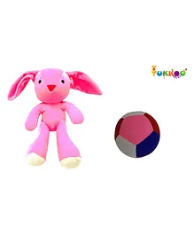 Tukkoo Bunny Soft Toy With Ball  Multicolor - Height 25 cm