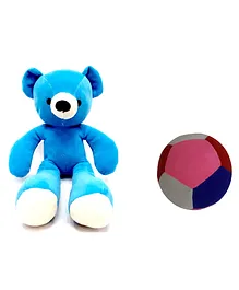 Tukkoo Teddy Soft Toy With Ball Multicolor - Height 25 cm