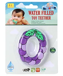 Toes2Nose Grape Shape Water Filled Toy Teether - Purple