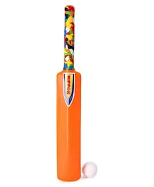Nippon Cricket Bat and Ball - Orange