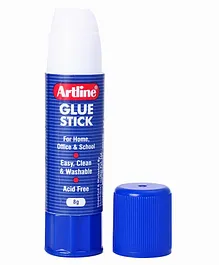 Artline Clear Gluestick Blue - 8 Gm