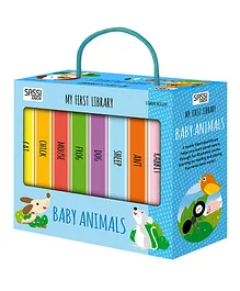 Sassy My First Baby Animal Library Book Pack of 8  - English