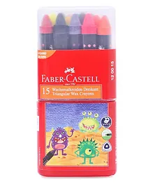 Faber Castell Wax Crayons - 15 Shades