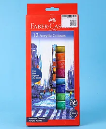 Faber Castell Acrylic Colours with Pigment Pen - 12 colours