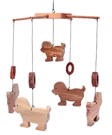 Woods for Dudes Puppy Crib & Stroller Hanging Toy - Brown