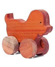 Woods for DUDES Duck Car Wooden Toy - Brown 