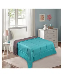 Quick Dry All Season Fluffie Kids Comforters - Teal Grey