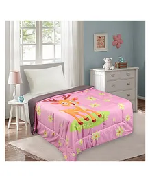 Quick Dry Fluffie Kids Comforters Baby Sika Print - Pink 