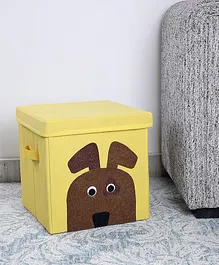 My Gift Booth Dog Storage Cube With Lid - Yellow