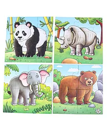 Creative Jigsaw Graded Puzzles In the Jungle Set of 4 Multicolor - 28 Pieces