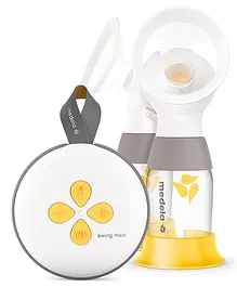 Medela Swing Maxi Double Electric Breast Pump - White Yellow