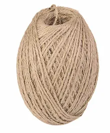 Asian Hobby Crafts Twine Cord Natural Jute Thread - Brown