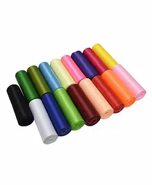 Asian Hobby Crafts Polyester Ribbon Multicolour - Pack of 12 