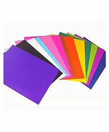 Asian Hobby Crafts Colorful Felt Craft Sheets Multicolor - 10 Sheets