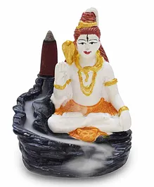 Asian Hobby Crafts Lord Shankar Smoke Fountain Incense Burner with Backflow Coness - Multicolour
