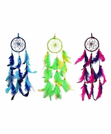 Asian Hobby Crafts Dream Catcher Wall Hanging Pack of 3 - Multicolor