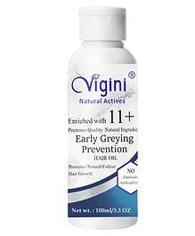 Vigini Natural Early Anti Greying Prevention Hair Oil - 100 ml