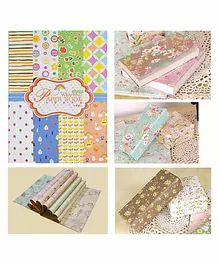 Asian Hobby Crafts Wrapping Paper Book Pack of 24 - Multicolour