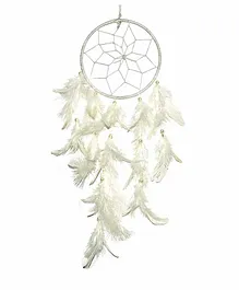 Asian Hobby Crafts Dream Catcher Wall Hanging - White