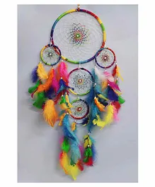 Asian Hobby Crafts Woven Wall Hanging Dream Catcher - Multicolour