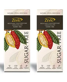 Zevic Belgian Milk Chocolate Classic Pack of 2 - 40 gm Each