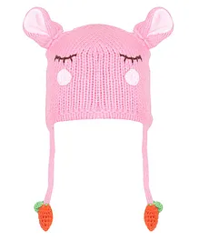 Tiekart Bunny Design Cap - Pink