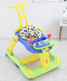 2 in 1 Baby Walker With Musical Piano Shape Toy Tray - Multicolor