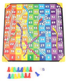 Ratnas Excellent Ludo & Snakes n Ladders Game - Multicolour