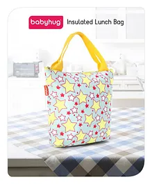 Babyhug Insulated Lunch Bag With Star Print - Green