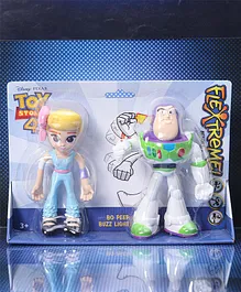Toy Story 4 Bo Peep & Buzz Lightyear Action Figure - Multicolor - Height 18.5 cm