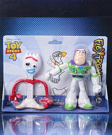 Toy Story 4 Forky & Buzz Lightyear Action Figure Multicolor - Height 18.5 cm