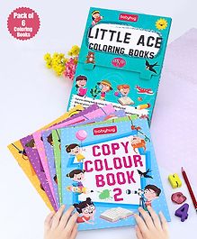 Babyhug Little Ace Coloring Books Set of 6 - English