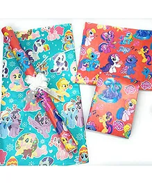 TERA13 Unicorn Theme Gift Wrapping Paper Pack of 10 - Multicolour
