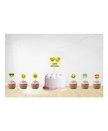 Untumble Emoji Cupcake Toppers Multicolor - Pack of 25