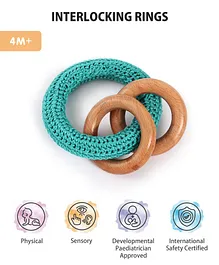 Intellibaby Interlocking Rings - Multicolor 