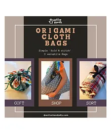 Active Hands Origami Cloth Bags - Multicolour