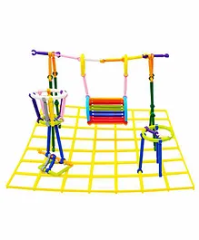 Wmob DIY Educational Building Blocks Smart Sticks Set With Stand Multicolor- 287 Pieces