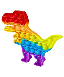 VGRASSP Dinosaur Shape Pop Bubble Stress Relieving Silicone Pop It Fidget Toy (Colour May Vary)