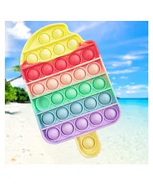 VGRASSP Ice Cream Shape Pop Bubble Stress Relieving Silicone Pop It Fidget Toy (Colour May Vary)