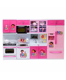 SVE 4 Compartment Modular Kitchen Play Set - Pink