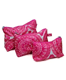 All For Color Sunburst Cosmetic Bag Pack Of 3 - Pink 