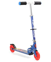 Rowan 2 Wheel Kick Scooter with Side Stand Spiderman Print - Blue