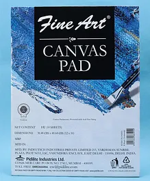 Pidilite Fine Art Cotton Acrylic Painting Canvas Pad 12 X 16 Inch - White