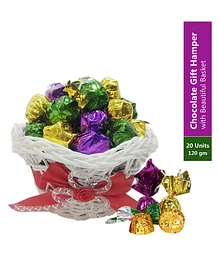 Chocoloony Chocolate Gift Basket Multicolour Pack of 20 - 120 gm