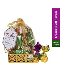 Chocoloony Chocolate Gift Basket Multicolour Pack of 20 - 120 gm