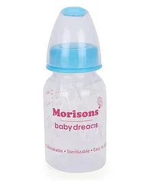 Morisons Baby Dreams Polypropylene Plastic Regular Feeding Bottle Blue - 125 ml