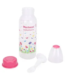 Morisons Baby Dreams Feeding Bottle With Feeder Spoon Pink - 250 ml
