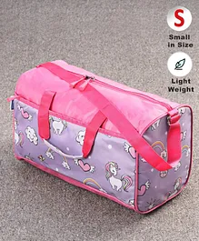 Pine kids Unicorn Print Duffle Bag for 1 Day Trip  - Purple